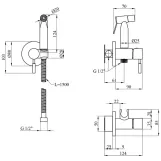 Набор 2 в 1 душевая система Kroner Edelstahl Klassisch-SCH063 + смеситель Edelstahl Klassisch-SCH010 Фото - 13