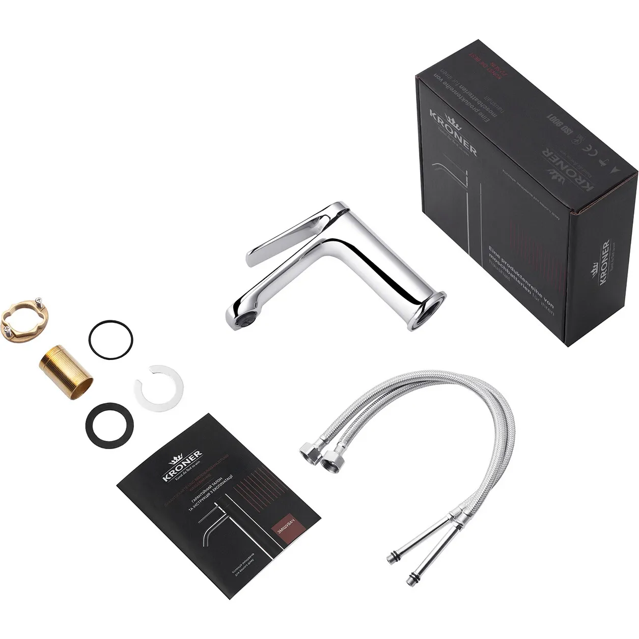 Набор 2 в 1 душевая система Kroner Makon-C063 + смеситель Makon-C010 Фото - 9