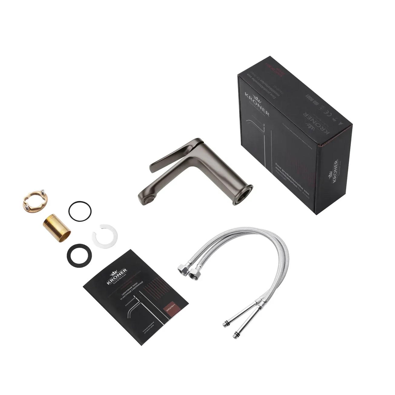 Набор смесителей Kroner Makon-GRP060 + смеситель Makon-GRP010 Фото - 6