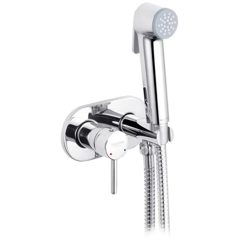 Набор для гигиенического душа скрытого монтажа со смесителем Kroner KRP Bidet - C086
