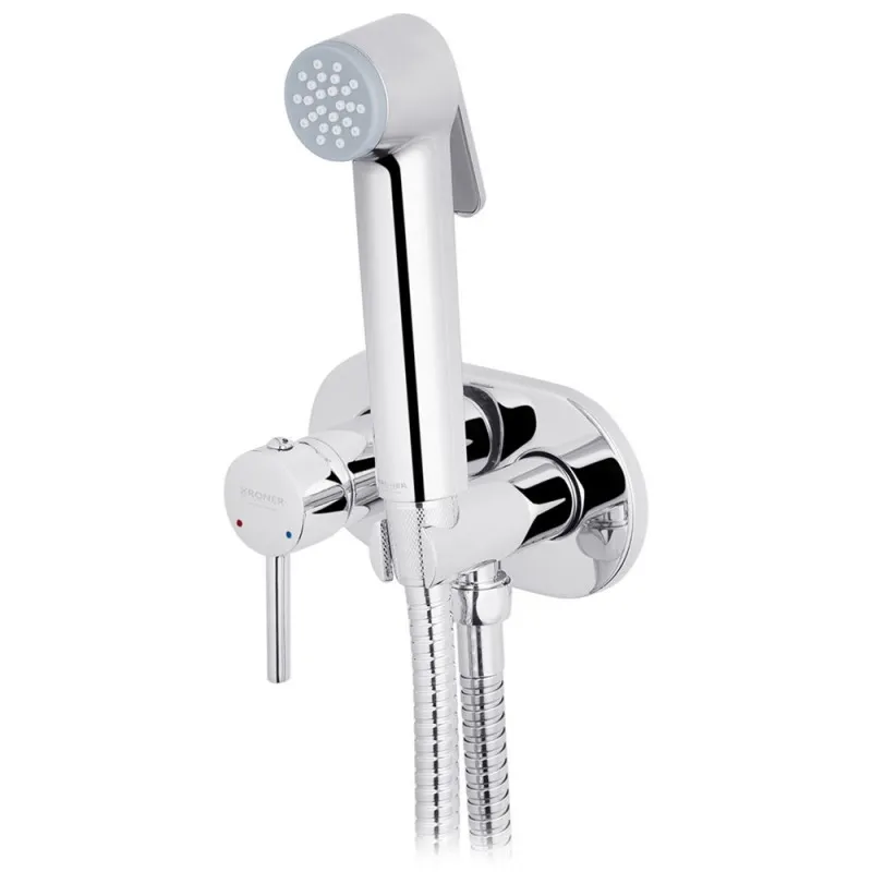 Набор для гигиенического душа скрытого монтажа со смесителем Kroner KRP Bidet - C086 Фото - 2