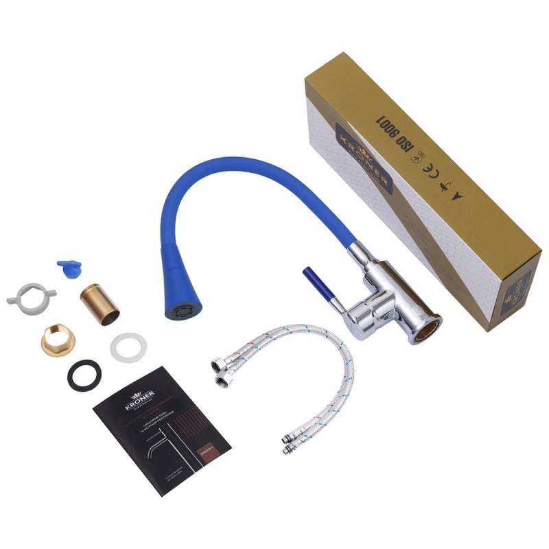 Змішувач для кухні Kroner KRM Kuche - C132BLE Фото - 6