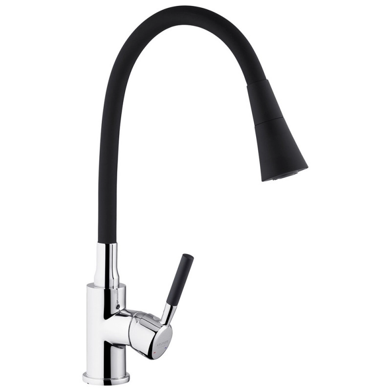 Змішувач для кухні Kroner KRM Kuche - C132BLK Фото - 6