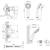 Змішувач для душу Kroner KRM Main - C050 Фото - 6