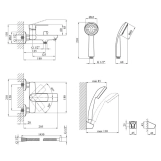 Смеситель для ванны Kroner KRM Main - C060 Фото - 1