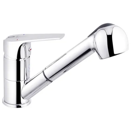 Смеситель для кухни с выдвижным изливом Kroner KRM Odra - C030-T