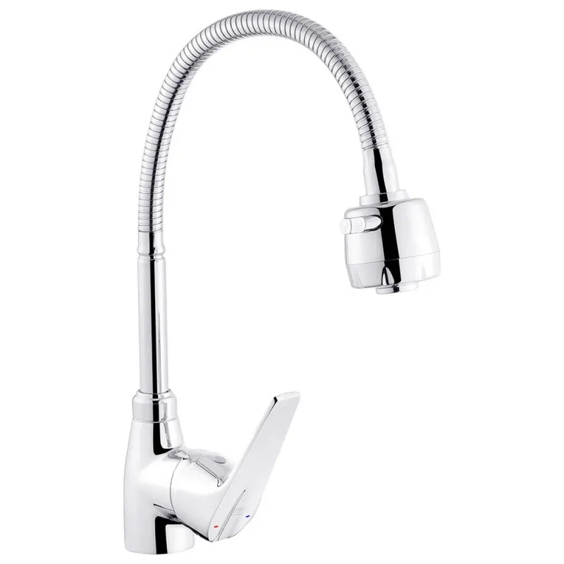 Смеситель для кухни с гибким изливом Kroner KRM Odra - C039-1 Фото - 5