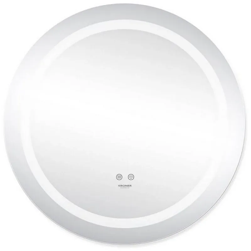 Дзеркало Kroner KRP Spiegel R2 - 6060 з LED-підсвічуванням та антизапотіванням Фото - 2