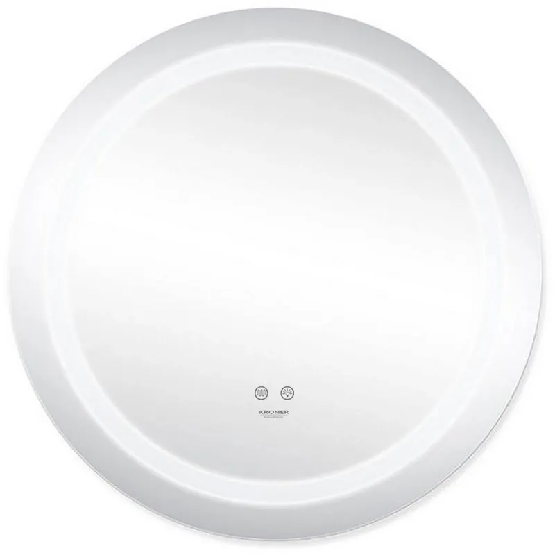 Дзеркало Kroner KRP Spiegel R2 - 6060 з LED-підсвічуванням та антизапотіванням Фото - 3