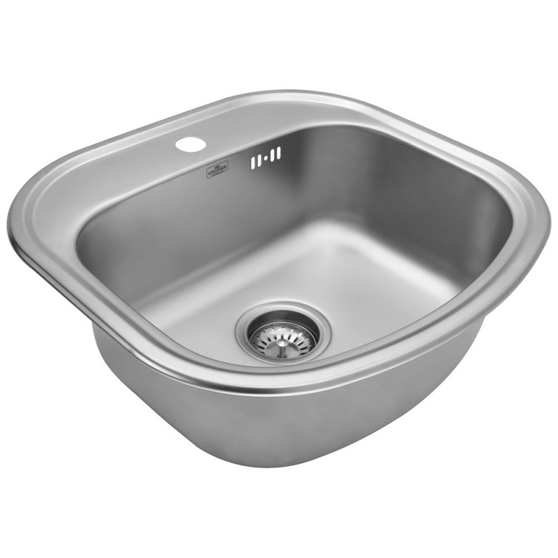 Набір кухонна мийка Kroner KRP Satin - 4749 (0.8 мм) + змішувач для кухні Agua Leon - C032 Фото - 2