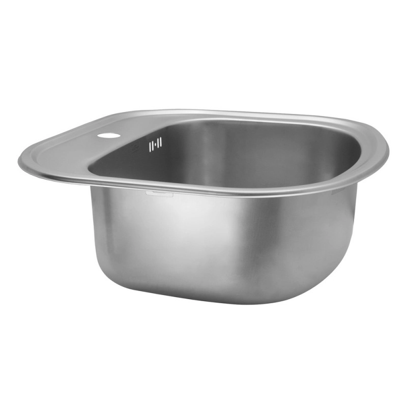 Набір кухонна мийка Kroner KRP Satin - 4749 (0.8 мм) + змішувач для кухні Agua Leon - C032 Фото - 3
