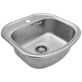 Набор кухонная мойка Kroner KRP Satin - 4749 (0.8 мм) + смеситель для кухни Agua Leon - C032 Фото - 2