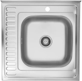 Набір кухонна мийка Kroner KRP Satin - 6060R (0.6 мм) + змішувач для кухні Agua Leon - C032 Фото - 1