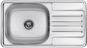 Набір кухонна мийка Kroner KRP Satin - 7642 (0.8мм) + змішувач для кухні Agua Leon - C032 Фото - 1