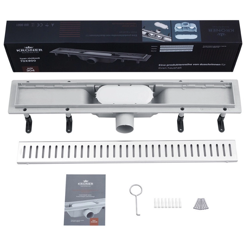 Трап линейный Kroner KRP Harz S80 Sektion Фото - 1