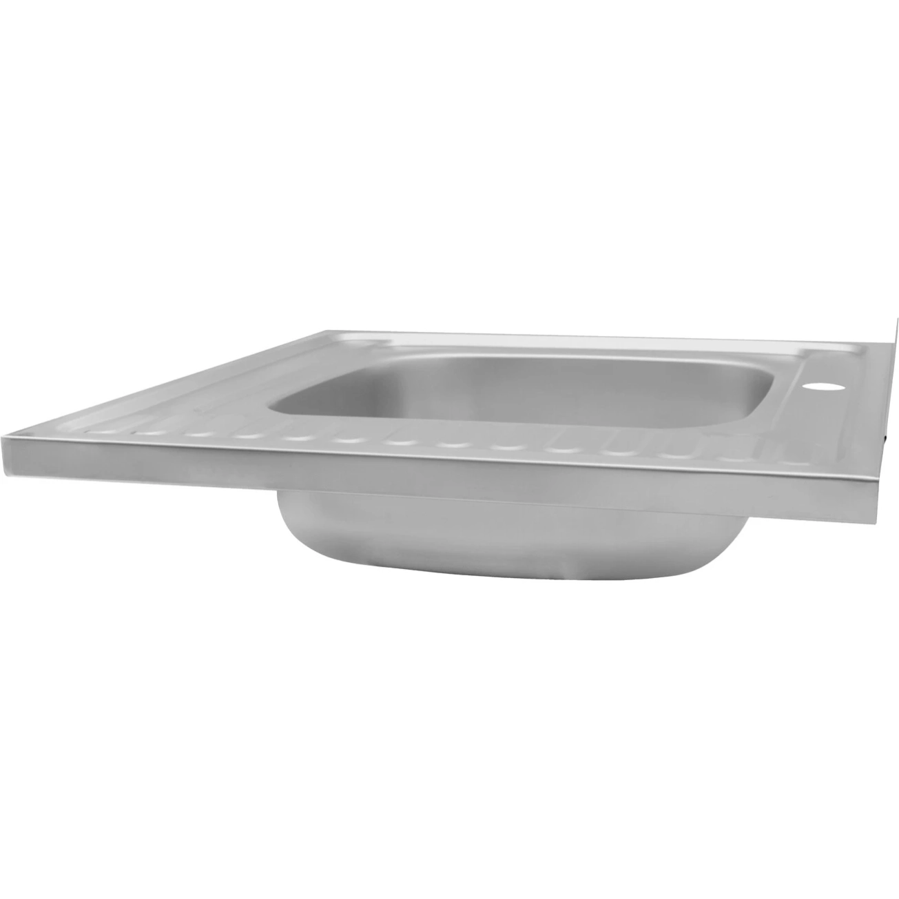 Кухонна мийка накладна Kroner KRP Satin - 6060L (0.6 мм) Фото - 4