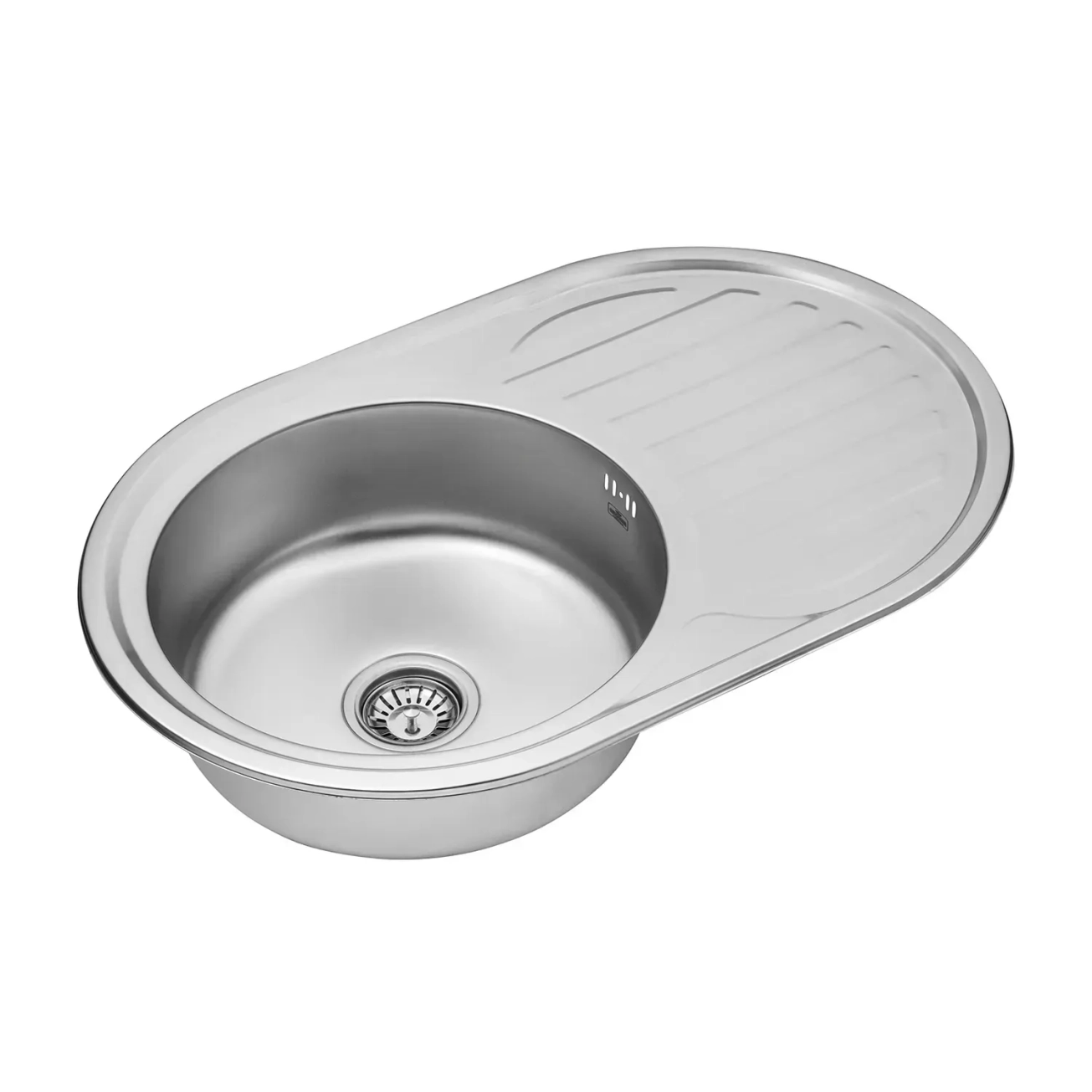 Кухонна мийка Kroner KRP Satin - 7750 (0.6 мм) Фото - 2
