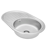 Кухонна мийка Kroner KRP Satin - 7750 (0.8 мм) Фото - 1