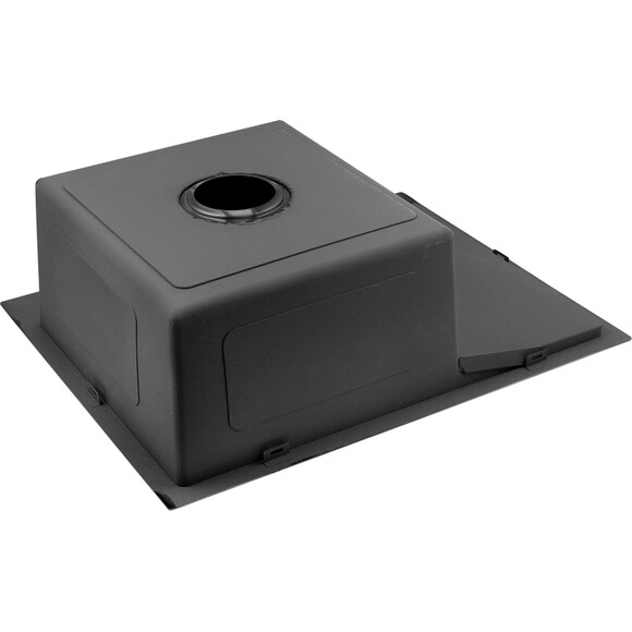 Кухонна мийка Kroner KRP Schwarze - 6350RHM PVD (3.0/1.0 мм) Фото - 3