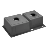 Кухонна мийка Kroner KRP Schwarze - 7843ZHM PVD (3.0/1.0 мм) Фото - 3