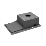 Кухонна мийка Kroner KRP Schwarze - 7849RHM PVD (3.0/1.0 мм) Фото - 5