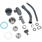Кухонна мийка Kroner KRP Schwarze - SET7545NG PVD (3.0/0.8 мм) Фото - 4