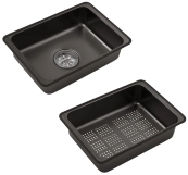 Кухонна мийка Kroner KRP Schwarze - SET7545HM PVD (3.0/0.8 мм) Фото - 9