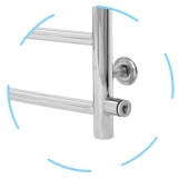 Рушникосушка водяна Laris Класік П7 500 х 700 б/в 1/2" мц 600 (71207594) Фото - 4