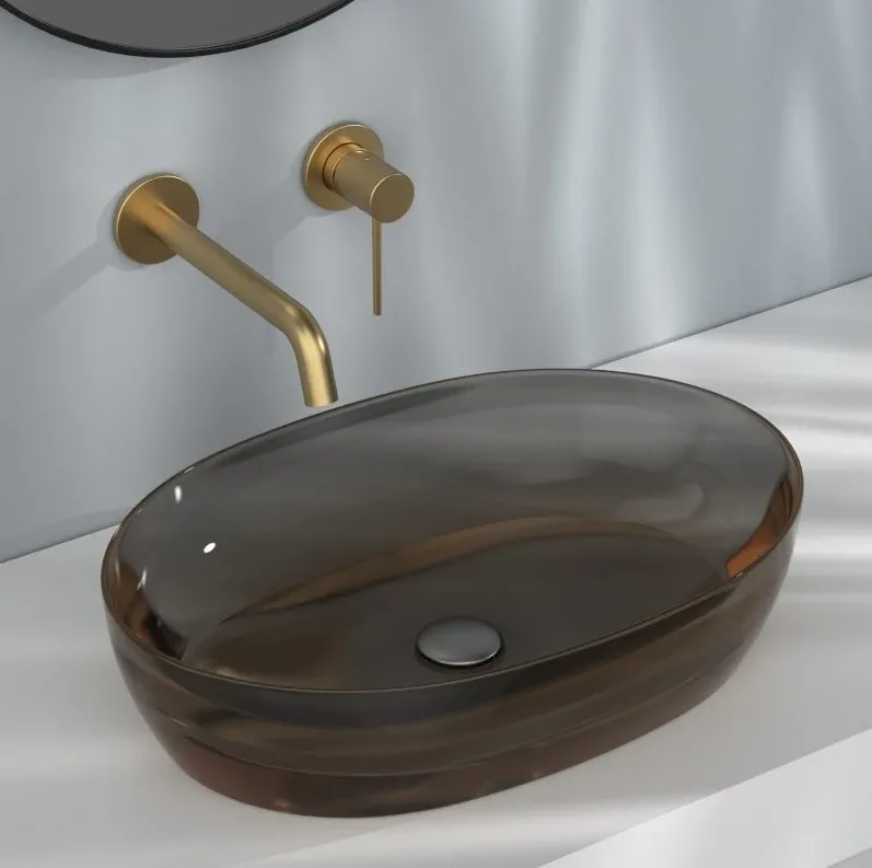 Змішувач для умивальника Lavita Orion прихованого монтажу, brushed gold (5900378341475) Фото - 1