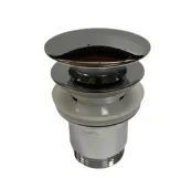 Донный клапан Lavita Orion click-clack с переливом, хром (5900378346081)
