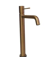 Смеситель для умывальника Lavita Orion высокий, brushed copper (5900378357360) Фото - 3