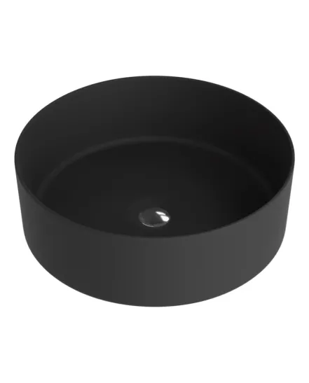 Умывальник Lavita Merida 37x37 накладной, черный (5908211406039)