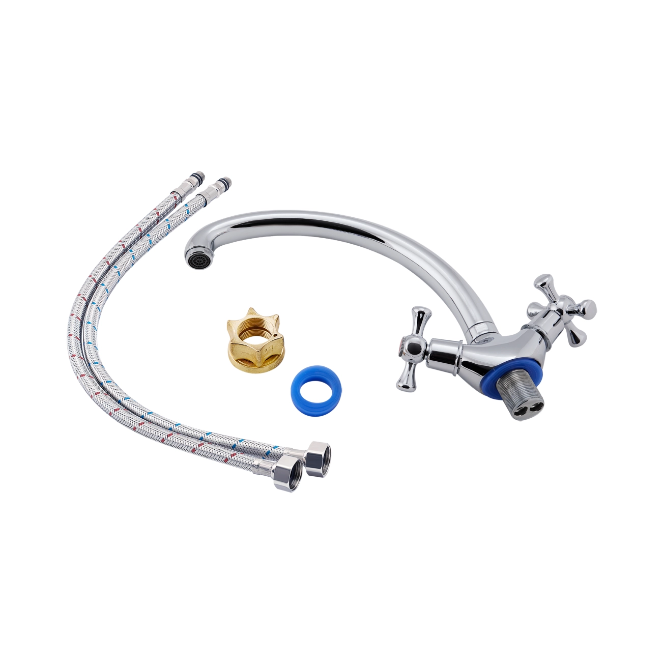 Смеситель для кухни Lidz Lamb 273F двухвентильный LDLAM273FCRM21890 Chrome Фото - 3