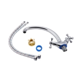 Смеситель для кухни Lidz Lamb 273F двухвентильный LDLAM273FCRM21890 Chrome Фото - 3