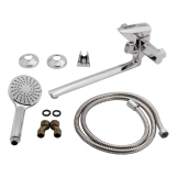 Змішувач для ванни Lidz Sofi 005 (з душовим гарнітуром) Chrome (SD00028234) Фото - 1