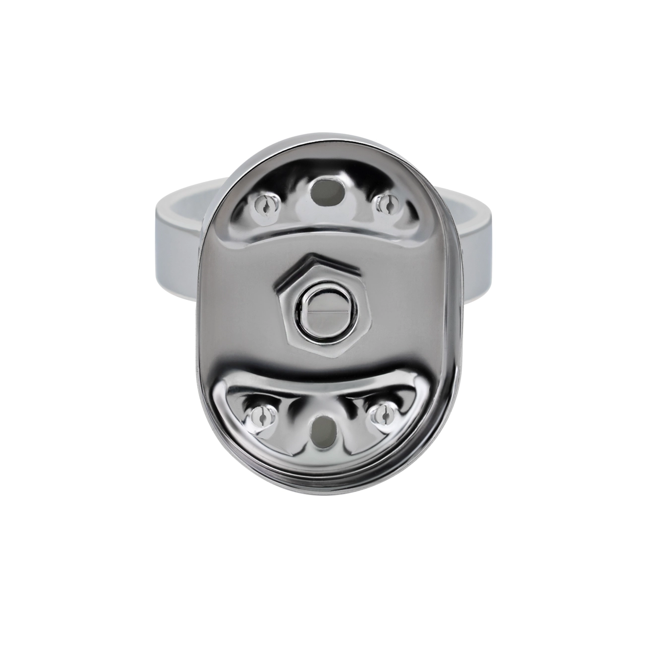 Склянка з тримачем Lidz Oreo 0401 настінний (матове скло) LDORE0401CRM22163 Chrome Фото - 2