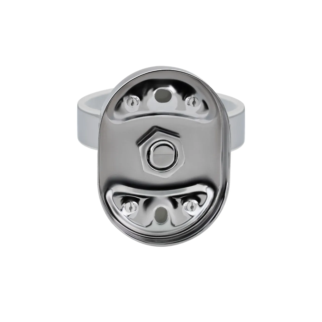 Стакан с держателем Lidz Oreo 0401 настенный (матовое стекло) LDORE0401CRM22163 Chrome Фото - 2