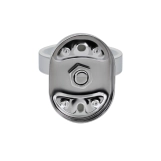Склянка з тримачем Lidz Oreo 0401 настінний (матове скло) LDORE0401CRM22163 Chrome Фото - 2