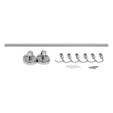 Тримач Lidz Oreo 0806 6 гачків LDORE0806CRM22177 Chrome Фото - 4