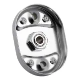 Полка универсальная Lidz Oreo 0901 стеклянная (52*12 см) LDORE0901CRM22178 Chrome Фото - 3