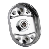 Полка універсальна Lidz Oreo 0902 скляна (52*16 см) LDORE0902CRM22179 Chrome Фото - 3