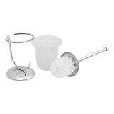 Ершик Lidz Oreo 0503 напольный (матовое стекло) LDORE0503CRM22324 Chrome Фото - 2