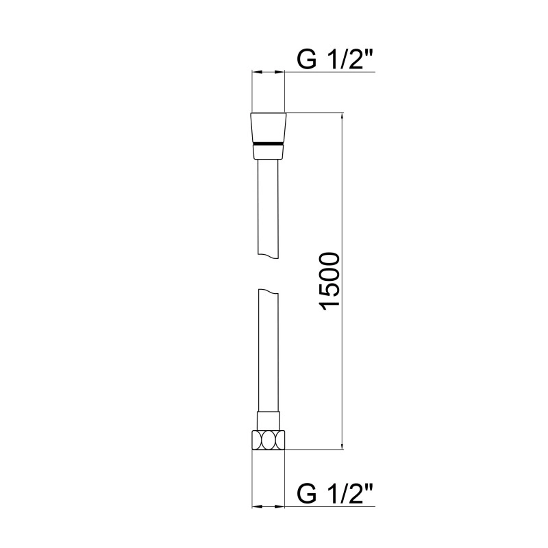 Шланг Lidz Niagara 30 1,5 м LDNIA30NKS28541 Nickel Фото - 3