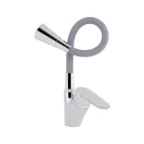 Змішувач для кухні Lidz Tani 007F3 з гнучким виливом Chrome/Grey (SD00037970) Фото - 3