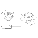Кухонна мийка Lidz D510/200 BLA-03 (LIDZBLA03D510200) Фото - 1
