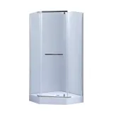 Душевая кабина с поддоном Lidz Dozorca SC90x90.CRM.LOW.TR, пятиугольная (SD00039823)