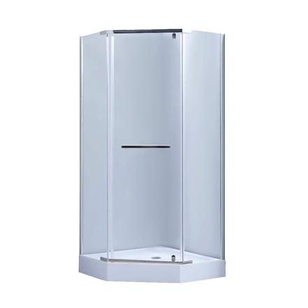 Душевая кабина с поддоном Lidz Dozorca SC90x90.CRM.LOW.TR, пятиугольная (SD00039823)