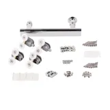 Душевая дверь в нишу Lidz Aria SD100x185.CRM.FR, стекло Frost 5 мм Фото - 7