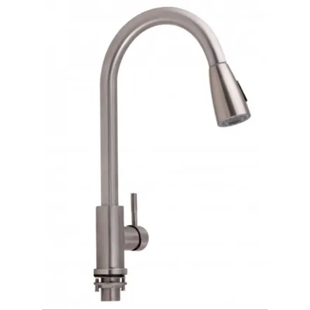 Смеситель для кухни Lidz Aria 015FL с выдвижным изливом (k35) LDARI015FLNNKS34945 Nickel