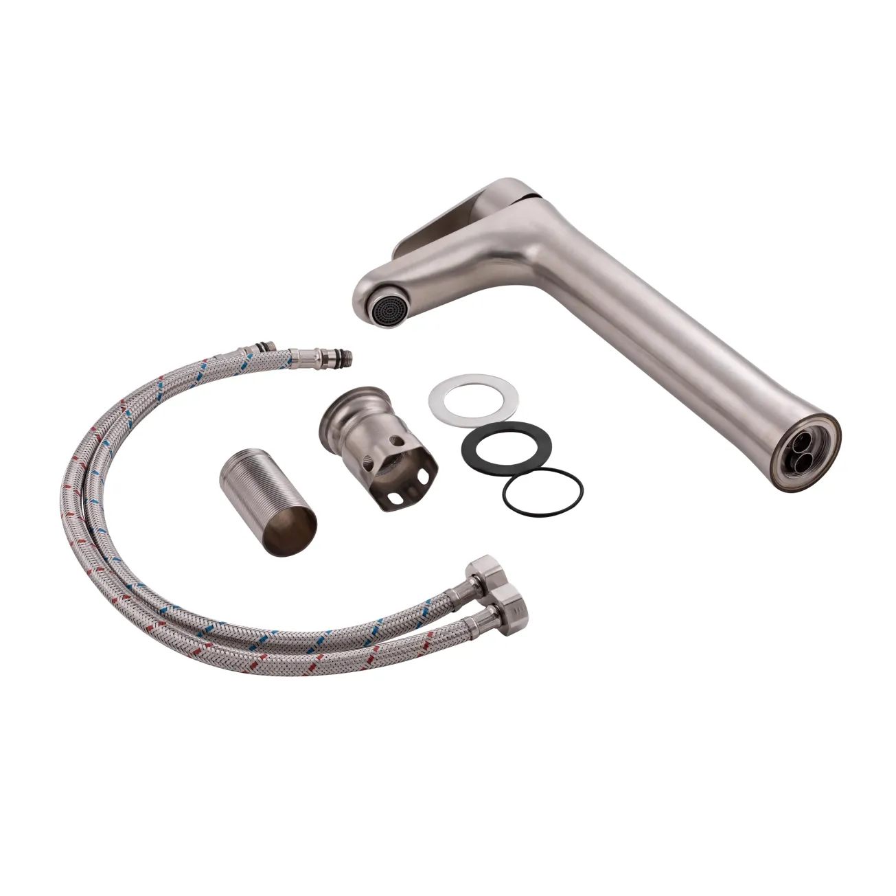 Смеситель для раковины Lidz Vida 001FH высокий (k35) LDVID001FHNKS34955 Nickel Фото - 2